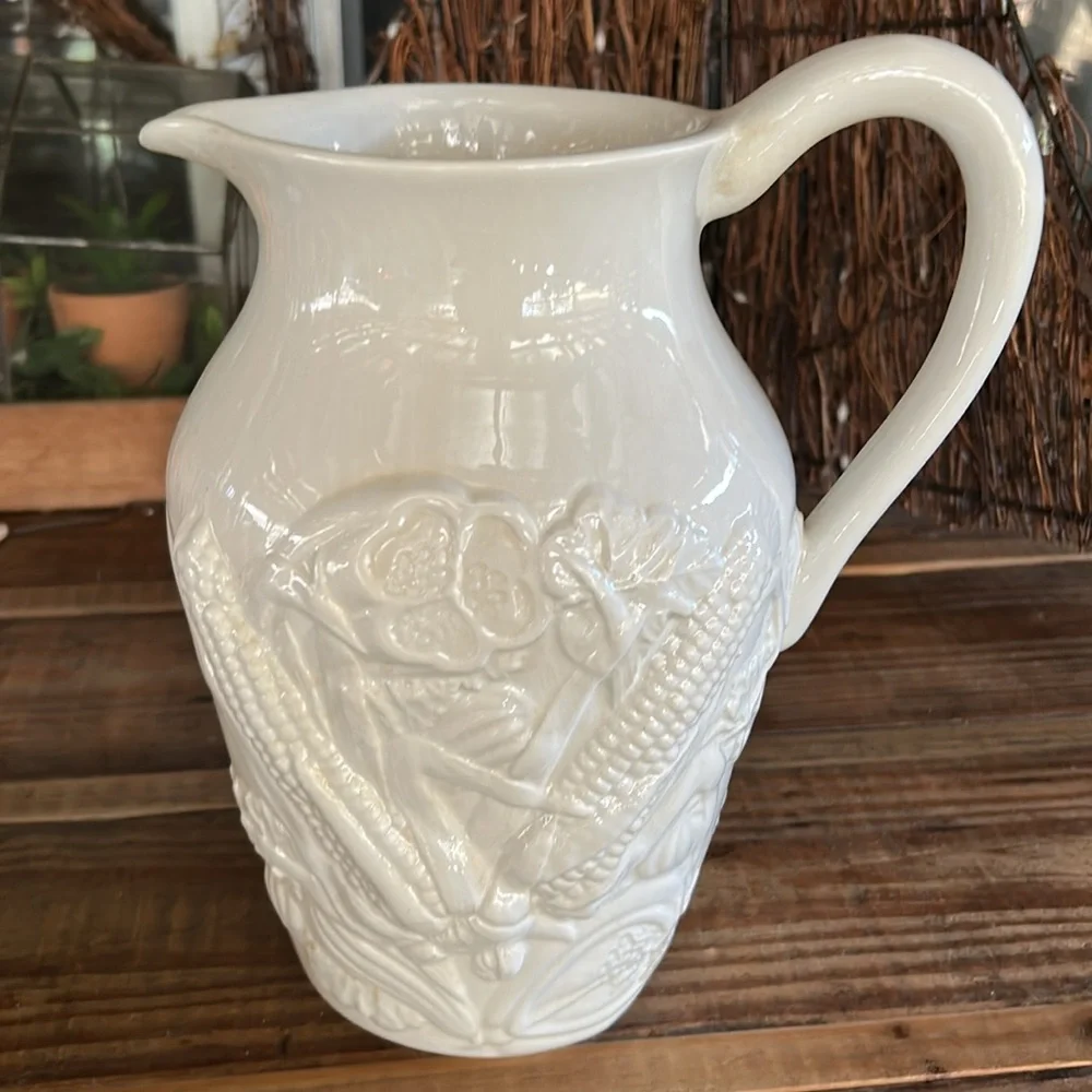 Williams Sonoma Harvest Ceramic Pitcher